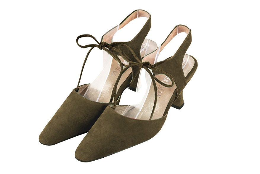 vert kaki dress shoes for women - Florence KOOIJMAN